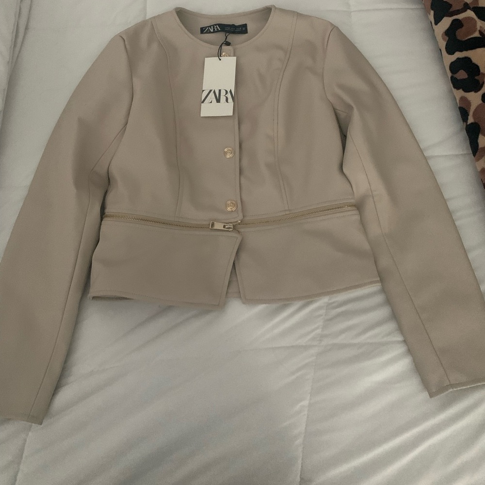 Zara Leather Jacket - Picture 5 of 8